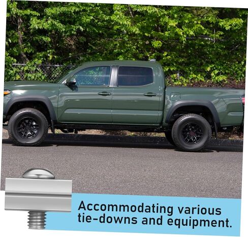 4 قطعة من الفولاذ المقاوم للصدأ لملحقات السرير، مشابك تثبيت السكك الحديدية لسرير الشاحنة، ملحقات الفتحة in Kuwait