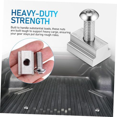 4 قطعة من الفولاذ المقاوم للصدأ لملحقات السرير، مشابك تثبيت السكك الحديدية لسرير الشاحنة، ملحقات الفتحة in Kuwait