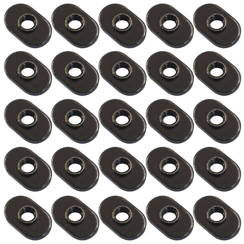 25Pcs 1/4"-20 Centered Hole Sliding T-Nuts for 10 Series Aluminum Extrusions, T Slot Accessories in Saudi Arabia