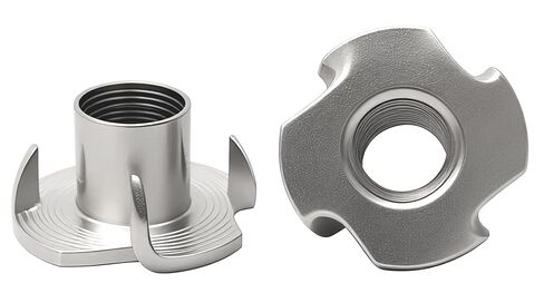 NACX M10 T-Nuts, 304 Stainless Steel Tee Nut, 4 Prong Tee Blind Nuts for Wood and Furniture, 10PCS in Saudi Arabia