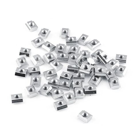 T Slot Nut EU20 M4, 50Pcs Carbon Steel Aluminum Profile T Sliding Nuts Slide T Slot Nut for Aluminum Profile Accessories in Saudi Arabia