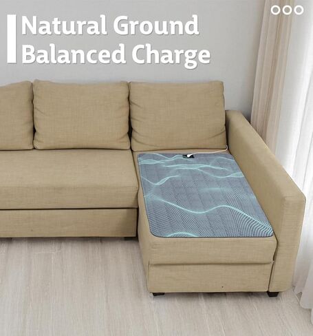 Grounding Mat for Bed Cotton Grounding Pad Silver Fiber Earth Connected Mat with 15ft Grounding Cord for Enhance Sleep Stress Relief Gray 23.6×34.1 Inch in Kuwait