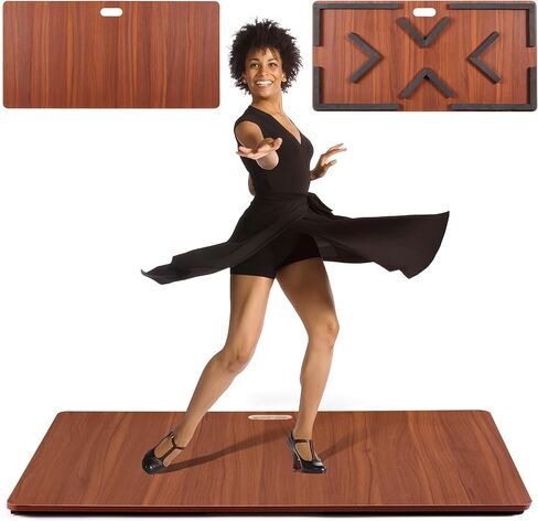 Tap Dance Floor-Portable Dance Floor For Any Surface-48*31.5 Professional Tap Board for Tap Dancing,Ideal for Dancers Home & Outdoor,Portable Stage Platform,Cushioned Base Dance Practice Floor in Kuwait