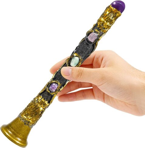 Rileryan Witch Bells with Amethyst Crystal Vintage Hand Bell Magical Witchcraft Supplies Decor Wiccan Altar Spell Kit Witchy Gifts in Kuwait