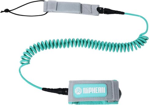niphean Paddle Board Leash 3–10ft, 5mm Coiled Elastic Ankle Strap, Durable Spiral Paddle & Surf Board Leashes with Plug, Tangle-Free, Comfortable & Adjustable for SUP, Surf, Bodyboard, Boogie in Kuwait