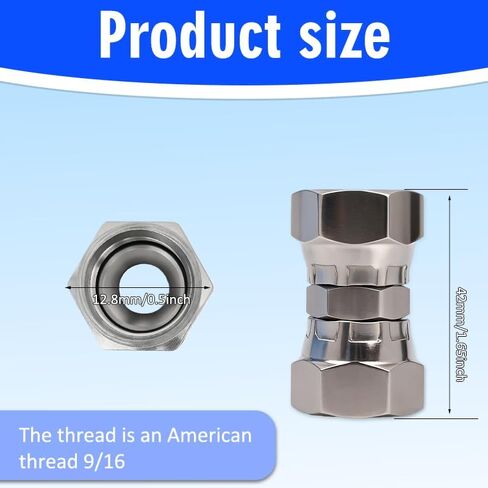 JIC 304 Stainless Steel Female Swivel Union, 1/2“ Female x 1/2" Female in Saudi Arabia