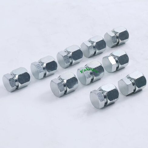 10 أزواج 1/2 "# 8 JIC Cap 0304-C-08 & Plug 2408-08 تركيب المحول الهيدروليكي 3/4-16 خيط in Saudi Arabia