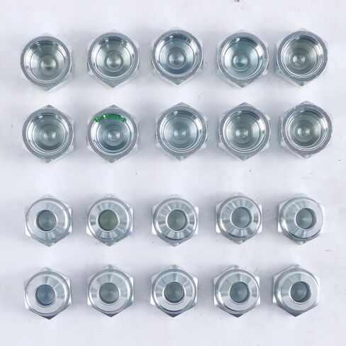 10 أزواج 1/2 "# 8 JIC Cap 0304-C-08 & Plug 2408-08 تركيب المحول الهيدروليكي 3/4-16 خيط in Saudi Arabia