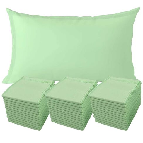 Disposable Pillow Case Covers(Pack of 100),Bulk Pillow Cases for Medical Hospital Travel,Paper Pillow Cases Disposable 21" Width x 30"Length (Blue) in Kuwait