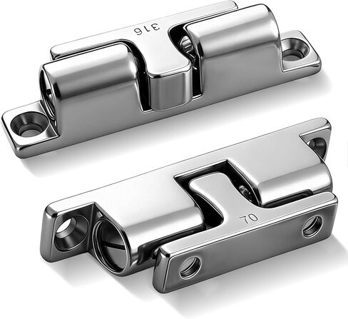 Frienda 2 Pack Marine Grade 316 Stainless Steel Cabinet Tension Catch 70 mm Double Ball Tension Roller Catch Latch for Ship Hardware, Deck Installation, Cabinet, Closet & Furniture Door in Kuwait