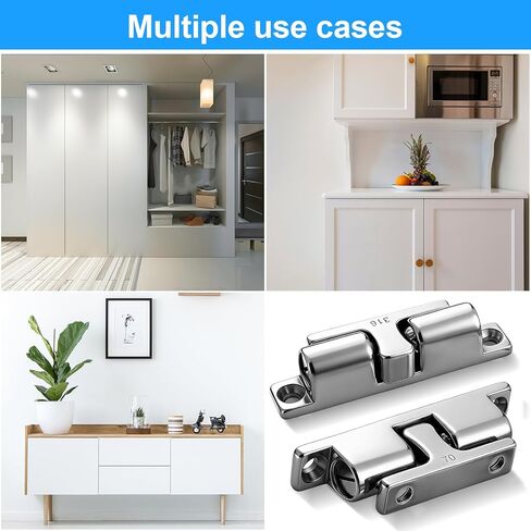 Frienda 2 Pack Marine Grade 316 Stainless Steel Cabinet Tension Catch 70 mm Double Ball Tension Roller Catch Latch for Ship Hardware, Deck Installation, Cabinet, Closet & Furniture Door in Kuwait
