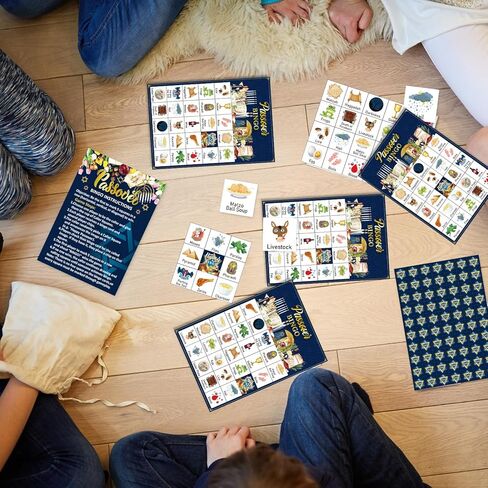 بطاقات عيد الفصح بينغو لـ 24 لاعبًا، بطاقات عيد الفصح وديكورات هدايا الحفلات، أنشطة العطلات العائلية ومستلزمات ألعاب البنغو للبالغين in Kuwait