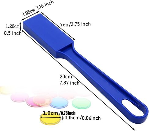 Upgraded Bingo Set, 5-Pack Bingo Wand& 100 Metal Bingo Chips, 5 Colors - Large Group Game, Family Night, Sensory Activity, Educational Science Tool in Saudi Arabia