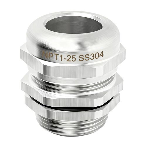 1 قطعة 1 "NPT وصلة كابل من الفولاذ المقاوم للصدأ ، غدة كابل معدنية مقاومة للماء ، حماة غدة كابل قابلة للتعديل 18-25 مللي متر in Kuwait