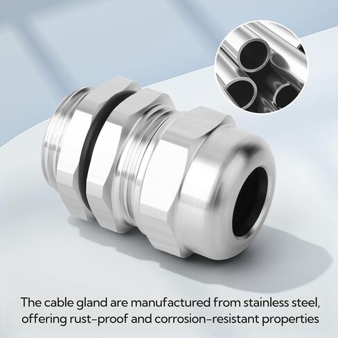 1 قطعة 1 "NPT وصلة كابل من الفولاذ المقاوم للصدأ ، غدة كابل معدنية مقاومة للماء ، حماة غدة كابل قابلة للتعديل 18-25 مللي متر in Kuwait