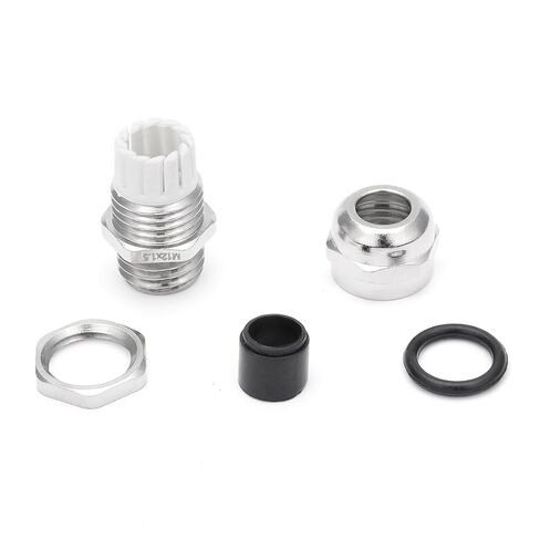 uxcell Cable Gland M12 Metal Waterproof Cable Glands Joints Adjustable Connector for 3-6.5mm Dia Cable, Pack of 10 in Kuwait