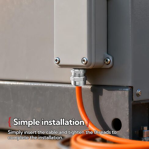 2 قطعة 1/2 "NPT وصلة كابل من الفولاذ المقاوم للصدأ ، غدة كابل معدنية مقاومة للماء ، حماة غدة كابل قابلة للتعديل 8-12 مللي متر in Kuwait