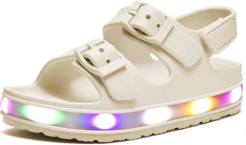 الصنادل الصغار الصغار Gulaky بنات الفتيان يضيءان صندل مشبك مزدوج القابل للتعديل in Kuwait