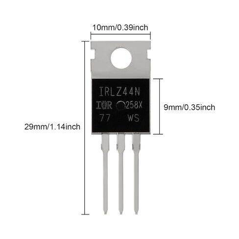 20PCS IRLZ44N MOSFET 47A 55V IRLZ44NPBF N-Channel Power MOSFET Transistor Logic Level Mosfets 47 Amp 55 Volt TO-220 in Saudi Arabia