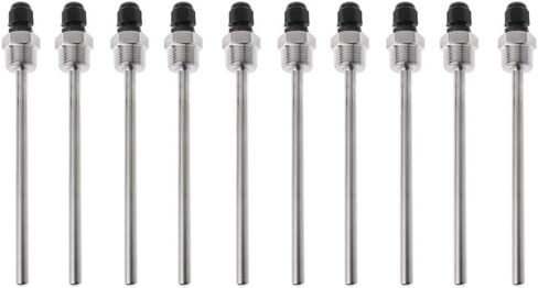 10PCS 304 Stainless Steel Thermowell, 30mm Waterproof 1/2inch NPT Thread Thermowell For Temperature Sensor for Beer Fermenter(30mm) in Saudi Arabia