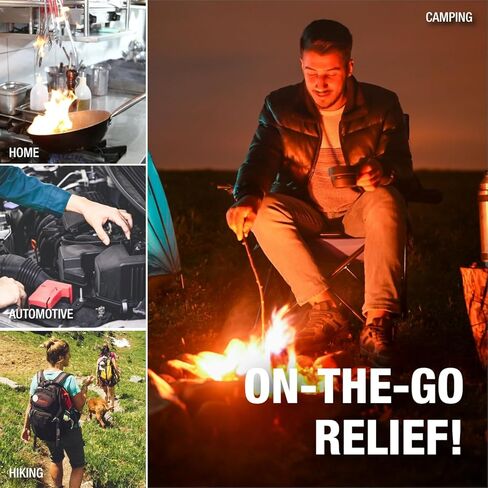 CoreTex Burn X Lite Cooling Gel - Pack of 6 Single-Use Lidocaine-Free Burn Gel Packets with Aloe Vera, Vitamins, and Other Natural Compounds - Sunburn Relief that Cools and Soothes Irritated Skin in Kuwait