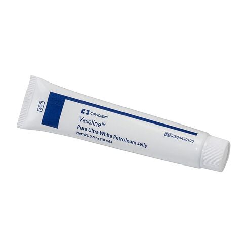 Cardinal Health™ Vaseline® Pure Ultra Non Water Soluble White Petroleum Jelly, 0.6OZ, Tube, 8884430100, Case of 144 in Saudi Arabia