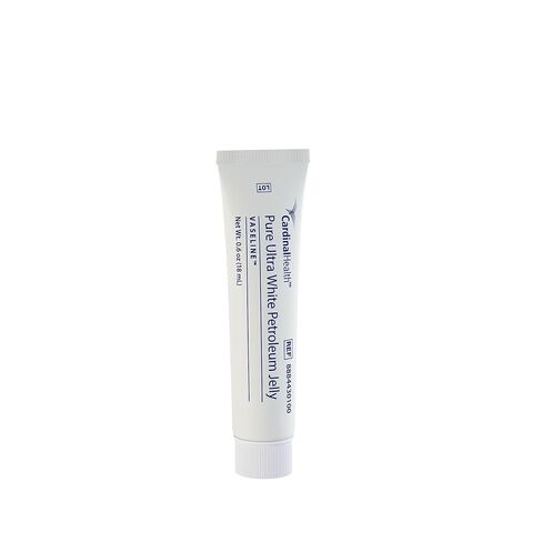 Cardinal Health™ Vaseline® Pure Ultra Non Water Soluble White Petroleum Jelly, 0.6OZ, Tube, 8884430100, Case of 144 in Saudi Arabia