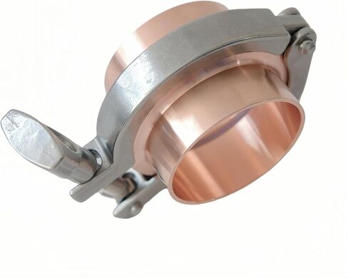 طقم حلقات لحام نحاسية ثلاثية المشبك/ثلاثية البرسيم مقاس 2 بوصة مع مشبك وحشيات in Kuwait