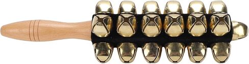 Sleigh Bell, Rich Sound Handheld Percussion Instrument with Wooden Handle for Christmas Carols Parties Music Training Stage Performances in Saudi Arabia