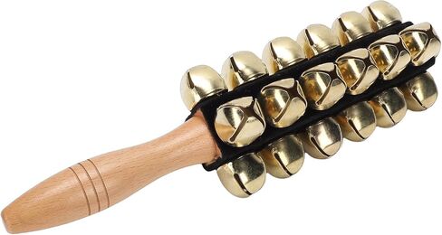Sleigh Bell, Rich Sound Handheld Percussion Instrument with Wooden Handle for Christmas Carols Parties Music Training Stage Performances in Saudi Arabia