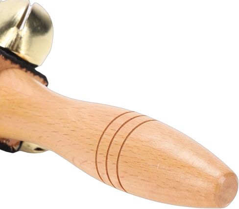 Sleigh Bell, Rich Sound Handheld Percussion Instrument with Wooden Handle for Christmas Carols Parties Music Training Stage Performances in Saudi Arabia