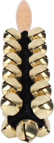 Sleigh Bell, Rich Sound Handheld Percussion Instrument with Wooden Handle for Christmas Carols Parties Music Training Stage Performances in Saudi Arabia