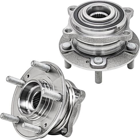 Detroit Axle - Front or Rear Wheel Bearing Hubs for Chevy Malibu Impala Buick Regal LaCrosse Saab 9-5 Cadillac XTS, Front Hubs for Equinox GMC Terrain CTS, Rear Hubs for Allure Replacement in Kuwait