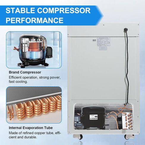 -86°C Ultra Low Temp Freezer 30L (1.06 cu ft), Lab Freezer with Digital Display & Alarm, High-Efficiency Cooling(Biotech/Pharma/Sample Storage) in Saudi Arabia