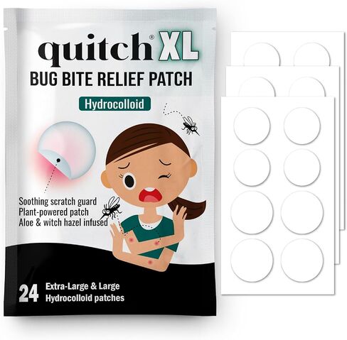 رقعة تخفيف حكة البعوض من Quitch XL للأطفال، رقعة لدغة الحشرات، أساسيات السفر الصيفية، بديل كريم مضاد للحكة للبعوض، أساسيات المخيم الصيفي لتخفيف الحكة، أساسيات التخييم in Kuwait