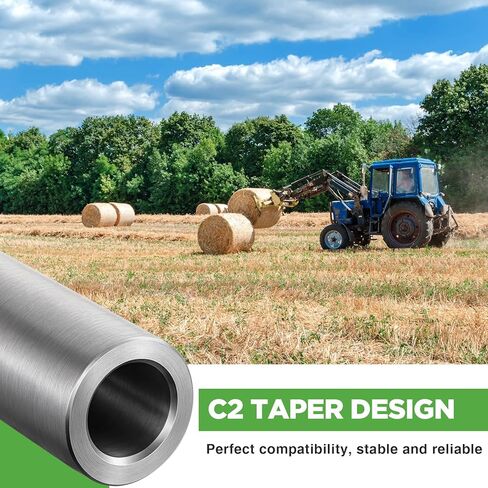 LEIFIDE 2 Pcs Bale Spear Weld on Sleeves - 4.25" Length x 1.96" OD - Fits 1.65-1.8 Inch C2 Hay Bale Spear - High Strength Steel - Easy Welding in Saudi Arabia
