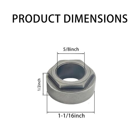 741-04237 Hexagon Steering Bushing 741-04237B 941-04237A Replace for Cub Cadet GT1054 GT-1554 LGT-1050 LTX 1040 MTD Troy Bilt Yard Machine Yardman Lawnmower 1/2" Thick Hex Flange 。 in Kuwait