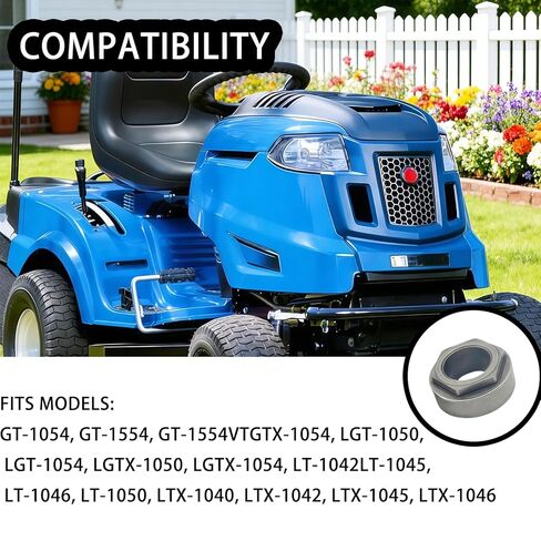 741-04237 Hexagon Steering Bushing 741-04237B 941-04237A Replace for Cub Cadet GT1054 GT-1554 LGT-1050 LTX 1040 MTD Troy Bilt Yard Machine Yardman Lawnmower 1/2" Thick Hex Flange 。 in Kuwait