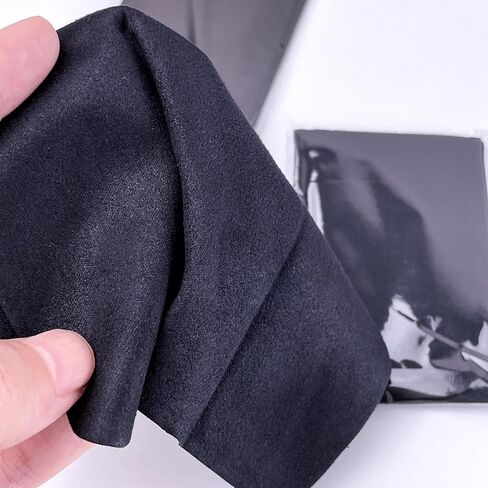 أداة قياس سمك البطاقة الرياضية - قطعتان من مقياس نقطة البطاقة و2 قطعة قماش تنظيف فاخرة من الألياف الدقيقة لقياس سمك بطاقة التداول بدقة، أداة تحديد حجم اللودر العلوي in Kuwait