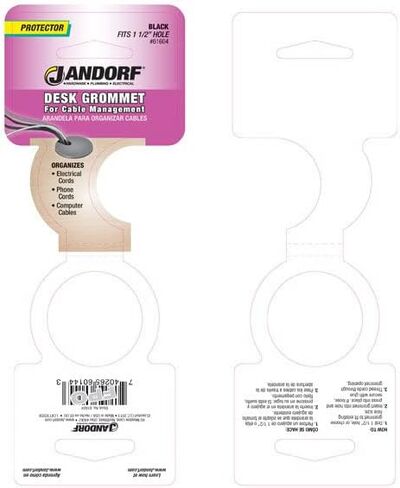 Jandorf Specialty Hardw Grommet Desk Blk 1-1/2In 61604 in Saudi Arabia