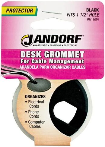 Jandorf Specialty Hardw Grommet Desk Blk 1-1/2In 61604 in Saudi Arabia