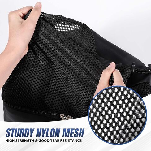 حقيبة كرة السلة مع سحاب حجرة الأحذية، شبكة الرباط المحمولة، حقيبة كرة قدم واحدة، خفيفة الوزن ومسامية، معدات رياضية متعددة، حقيبة كتف تناسب الكرة الطائرة، كرة القدم، معدات السباحة in Kuwait