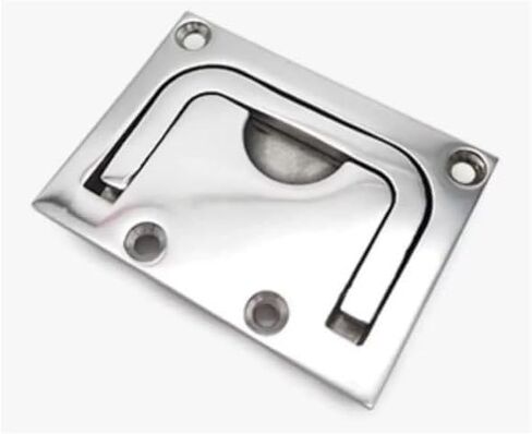 Handle 304 Stainless Steel Square Pull Ring, Handle, Floor Lock, Floor Buckle, Marine RV Hardware, Yacht Accessories(Large-96-69) in Kuwait