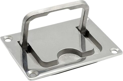 Handle 304 Stainless Steel Square Pull Ring, Handle, Floor Lock, Floor Buckle, Marine RV Hardware, Yacht Accessories(Large-96-69) in Kuwait
