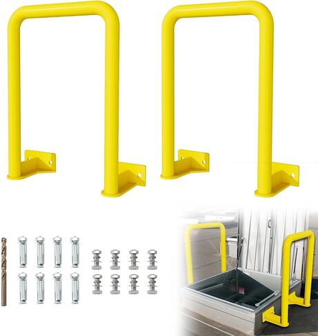 Safety Extension Handle for Roof Access Hatch Door, Rugged, Ensures Secure Grip, Keeps People Safe, with Mounting Screws, 2 Pcs in Kuwait