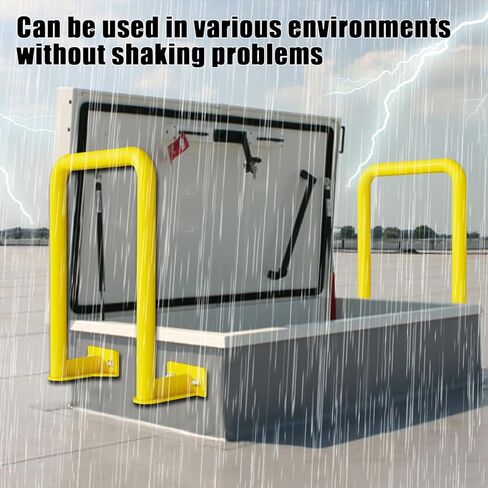 Safety Extension Handle for Roof Access Hatch Door, Rugged, Ensures Secure Grip, Keeps People Safe, with Mounting Screws, 2 Pcs in Kuwait