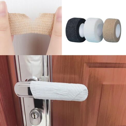 6 Pack Door Handle Coves Grip Non-Slip Anti-Scald Front Door Lock Handle Protector Wraps for Commercial Door Handles Grill Handle Griddle Handles Hot Grab Bar Cold Hand Rail Door Lock Levers in Saudi Arabia