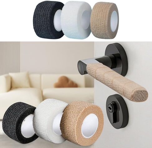 6 Pack Door Handle Coves Grip Non-Slip Anti-Scald Front Door Lock Handle Protector Wraps for Commercial Door Handles Grill Handle Griddle Handles Hot Grab Bar Cold Hand Rail Door Lock Levers in Saudi Arabia