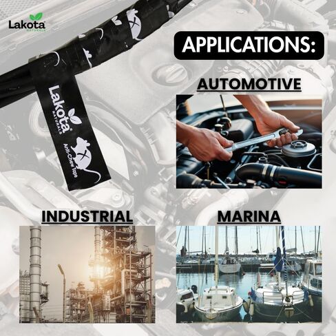 شريط لاكوتا الاحترافي للقوارض - شريط رادع مضاد للمضغ لحماية سرج أسلاك المحرك للسيارات والبحرية والصناعية. in Kuwait