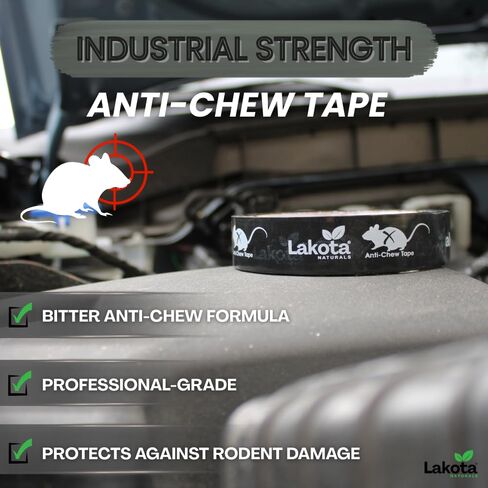 شريط لاكوتا الاحترافي للقوارض - شريط رادع مضاد للمضغ لحماية سرج أسلاك المحرك للسيارات والبحرية والصناعية. in Kuwait